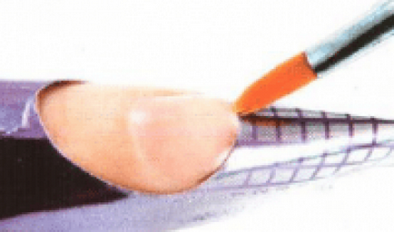 Nail Kabát keresztül gél és akril