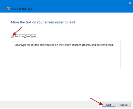 Beállítás ClearType Windows 10 (ClearType a kijelző) Beállítás ClearType Windows 10