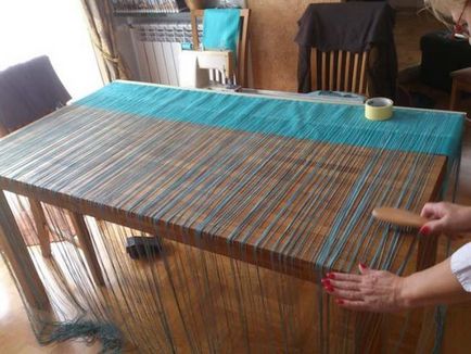 Cotton függöny a konyhában belső, fotó, műhely a gyártás fonal függöny kezét 1 (belső) Cotton függöny a konyhában belső, fotó, műhely a gyártás fonal függöny kezével 1