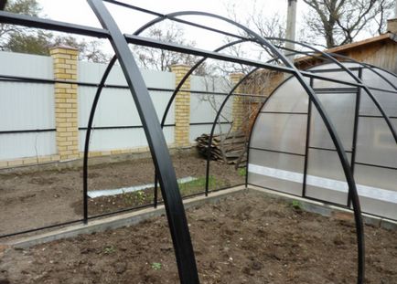 Greenhouse a cső alakú méretrajzokkal üvegházhatású ház saját kezével, a projekt proftruby