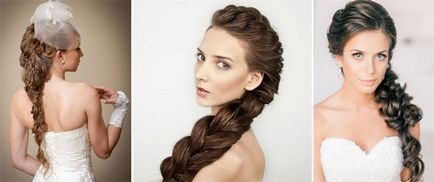 Egyszerű esküvői frizura - lehetőség haj különböző hosszúságú videó workshop, fotó