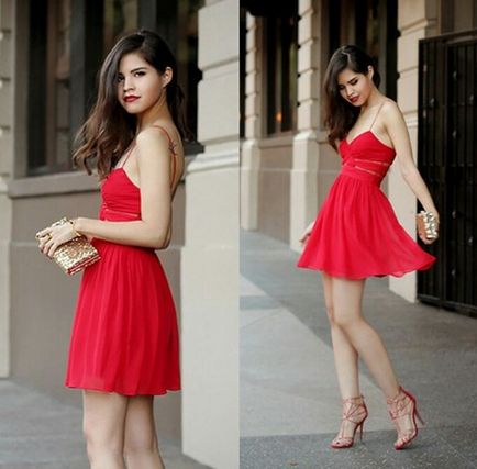 Abból, amit viselni egy piros ruha - fotó divat képek - a női gardrób - elegáns képek, fotók - Divat