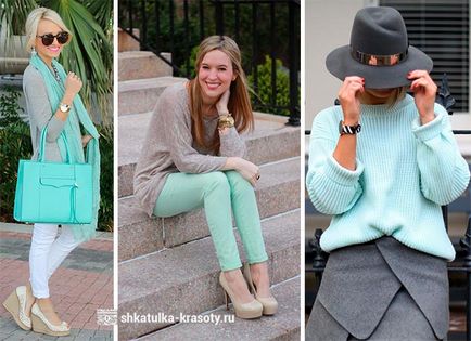 A színek kombinációja a ruha menta - 200 fotó, Beauty Box (szín) A színek kombinációja a ruha menta - 200 fotó, Beauty Box