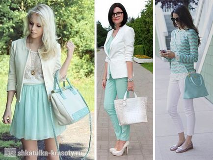 A színek kombinációja a ruha menta - 200 fotó, Beauty Box (szín) A színek kombinációja a ruha menta - 200 fotó, Beauty Box