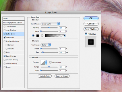 Létrehozása fekete szem photoshop (fekete) Hozzon létre egy monokli photoshop