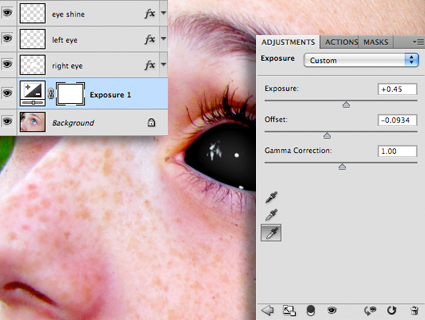 Létrehozása fekete szem photoshop (Photoshop) Hozzon létre egy monokli photoshop