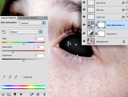 Létrehozása fekete szem photoshop (Photoshop) Hozzon létre egy monokli photoshop