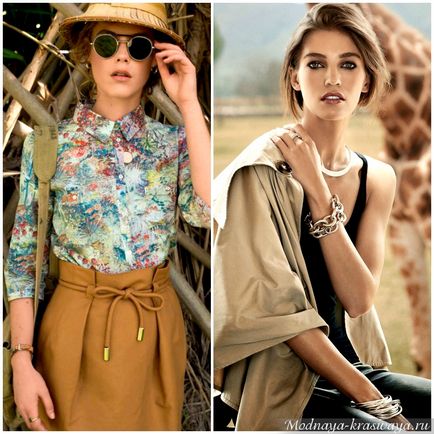 Safari stílus ruhák - 105 példák a fényes fotó