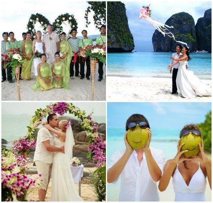 Az esküvő Thaiföld szervezet hivatalossá házasság, árak és képek