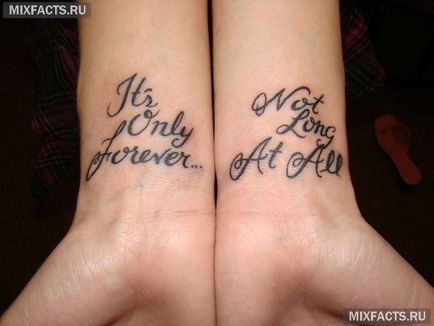 Tattoo viszont betűkkel fordítását (fotó)