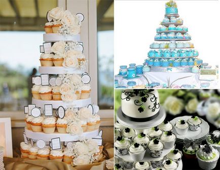 Cake torta az esküvő - féle sütemény, tippeket választotta a recept és videó