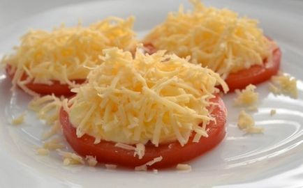 Snack „Caprese” vagy paradicsom volt sajt (sajt és paradicsom fokhagyma) Snack „Caprese” vagy volt paradicsom és sajt