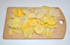 Sült hagymás burgonyával francia - inkrementális fotoretsept