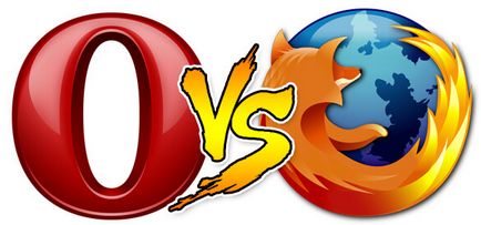 Firefox, mint az opera