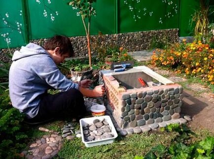 Készíts egy barbecue kőből kezük lépésről lépésre és rajzok