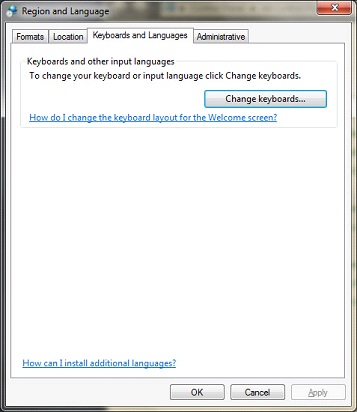Hogyan változtassuk meg a nyelvet a Windows 7 számítógép részletes utasításokat
