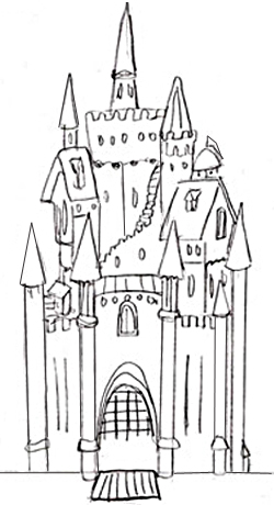 Hogyan kell felhívni a vár, a ceruzarajz szakaszokban