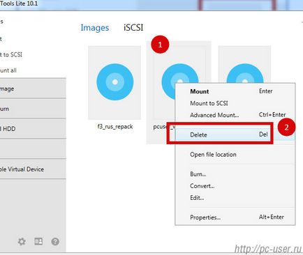 Hogyan éget ISO képet a lemezkép rögzítéséhez a Daemon Tools (lemez) Hogyan éget ISO képet a lemezkép rögzítéséhez a Daemon Tools