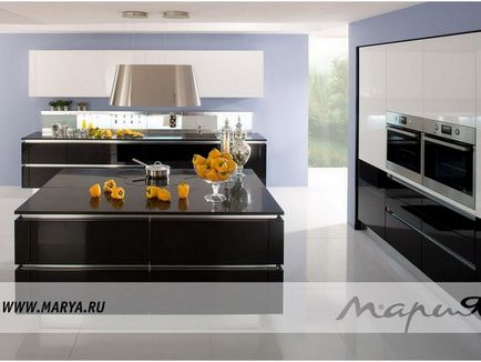 Kitchen Maria - e a katalógus leírásának (47 fotó), konyha tervezés, belsőépítészet, javítás, fotók