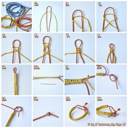 Weaving viaszos zsinór, mint a szövés karkötő görögszéna fűzők (karkötő) Weaving viaszos zsinór, mint a szövés karkötő Shamballa fűzők