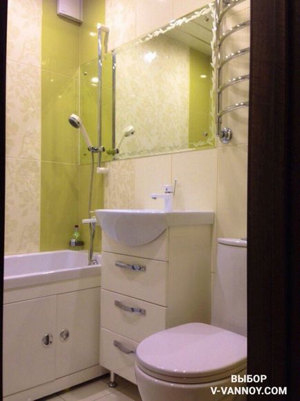 Felújított fürdőszoba kis mérete 2-4 négyzetméter - 40 fotó