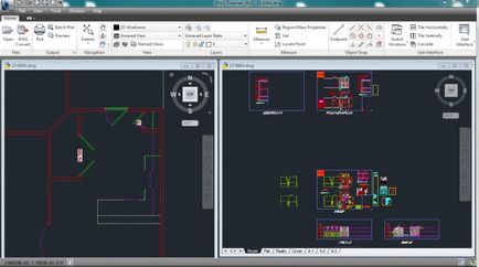 A nyitott DWG fájl