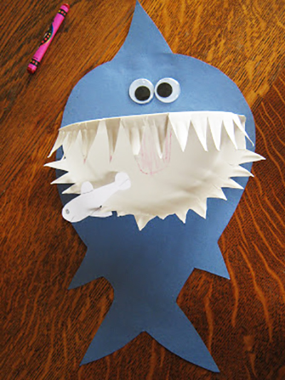 Shark - kézműves gyerekekkel, detkipodelki