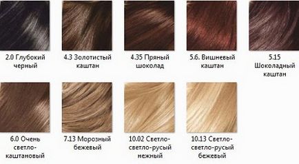 Színes haj festékek 1