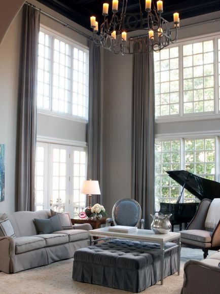 Nappali, két ablak - 60 gyönyörű fotók a tökéletes kombinációja a tervezési