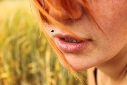 Mi a különbség a piercing a felső ajak (felső ajak piercing) Mi a különbség a piercing a felső ajak