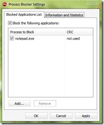 Hogyan lehet blokkolni bizonyos folyamatok és programok futnak a Windows - lopakodó beállítások