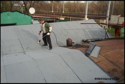 Hogyan zárjuk a garázs tető tetőfedő anyag - dolgozó technológia