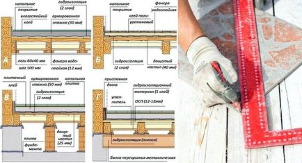 Hogyan tegyük egy cserép a fa padló technológia finomságok