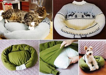 Hogyan készítsünk egy ház vagy egy kanapén egy kutya kezét fotó, utasítások, minta