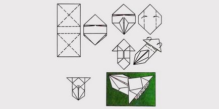 Hogyan készítsünk origami papír gép saját kezét, és a videó áramkör (rendszer) Hogyan készítsünk origami papír gép saját kezét, és a videó áramkör