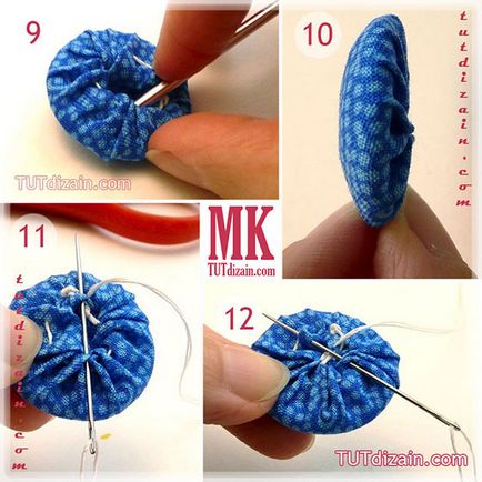 Hogyan készítsünk egy lágy sifon gombok (a kezüket) Hogyan készítsünk érintőbillentyű sifon