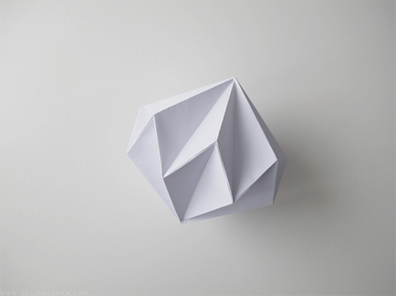 Hogyan készítsünk origami papír gyémánt