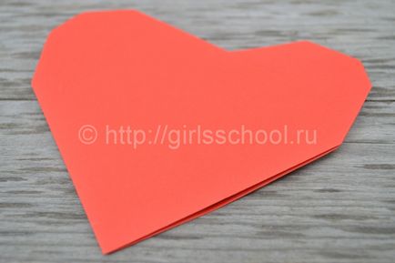 Hogyan Fold Paper Heart egyszerű origami szív, lányok iskolába