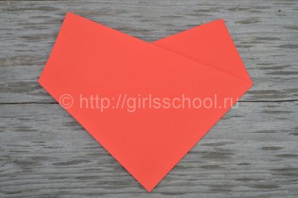 Hogyan Fold Paper Heart egyszerű origami szív, lányok iskolába