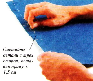 Hogyan varrni egy négyzet alakú párna - vágás és varrás