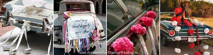 Hogyan lehet díszíteni egy esküvői autó kezével fotó, videó feldolgozás