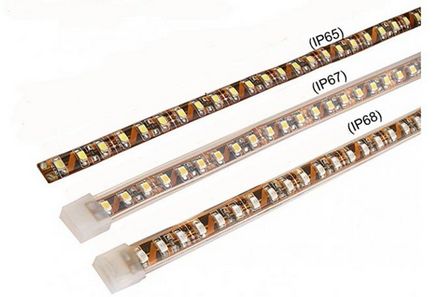 Hogyan válasszuk ki a LED szalag - a méret, a fényerő, a védőburkot (fényerő) Hogyan válasszuk ki a LED szalag - méret, a fényerő, elszigetelését