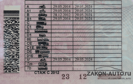 Kategóriája jogosítvány az új minta Magyarországon 2017-ben - átirat kategóriák és alkategóriák