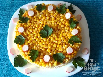 Rák saláta sajttal 10 receptet