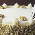 A krémet a krém díszítő torta (cake) A krémet a torta díszítő