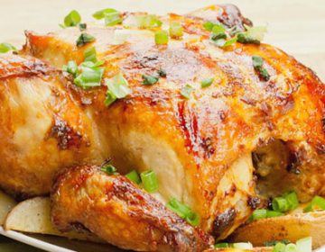 Csirkét a sütőbe majonézzel és fokhagymás recept
