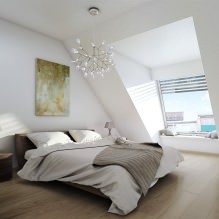 Loft hálószobában ajánlásokat design, fotó