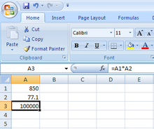 Microsoft Excel - a