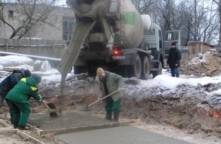 Állítsa be a beton szilárdsági jellemzői, valamint egy grafikon, amely függ