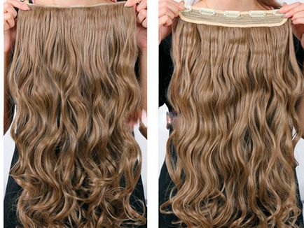 Természetes és mesterséges haj hajcsat fotó és videó frizurák